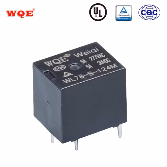 Relais de puissance électromagnétique PCB à usage général 5 broches 30A/40A T90 DC12V 220VAC pour appareils électroménagers/voitures/contrôle industriel/WiFi